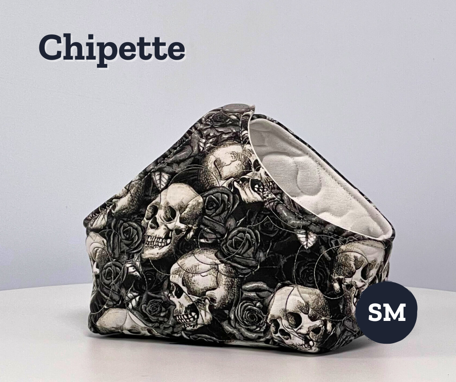 Chip Basket - Skulls & Roses