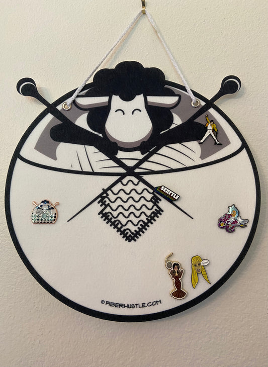 Fiber Hustle Felt Pin Holder