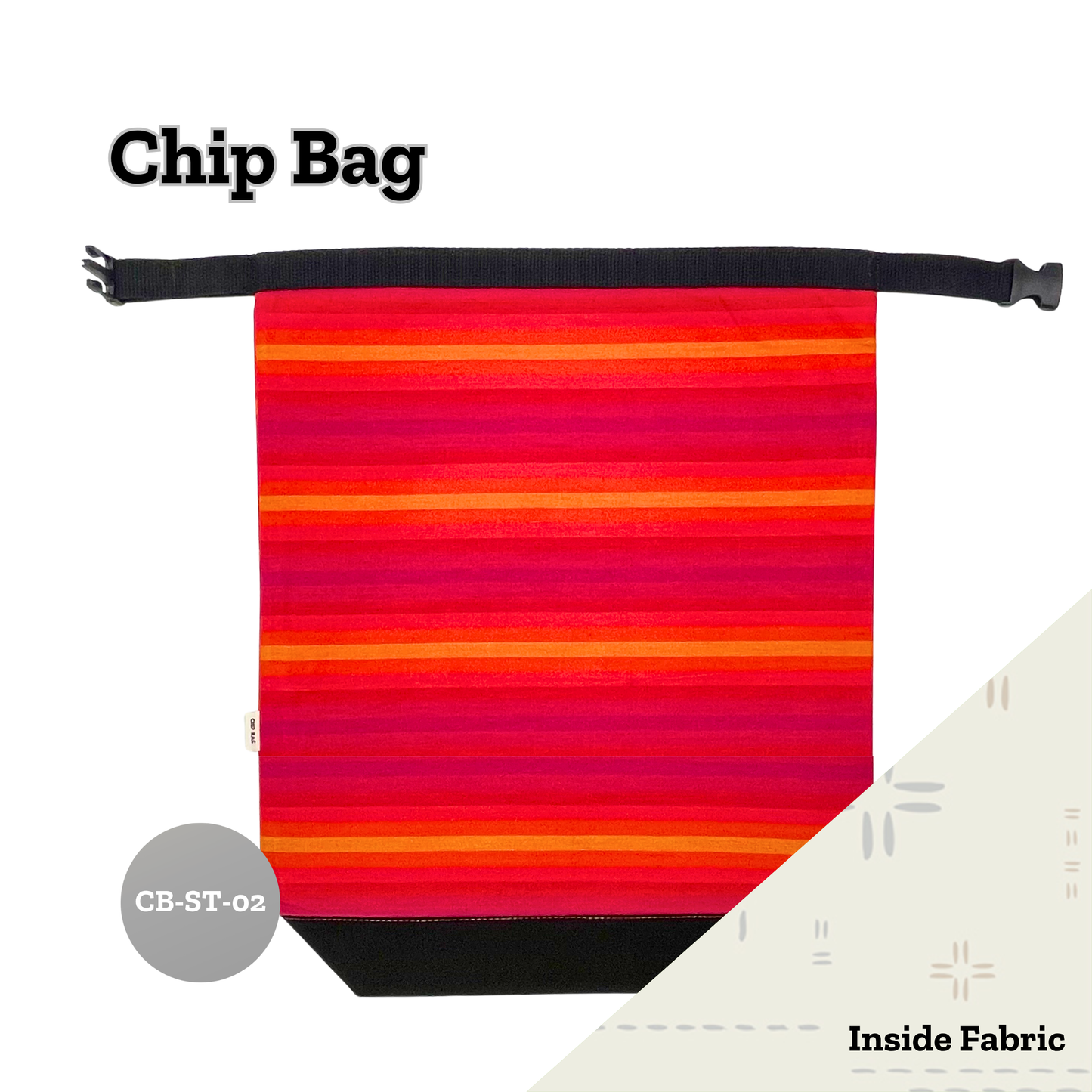 Chip Bag Stripes  (+ Inside Pockets)