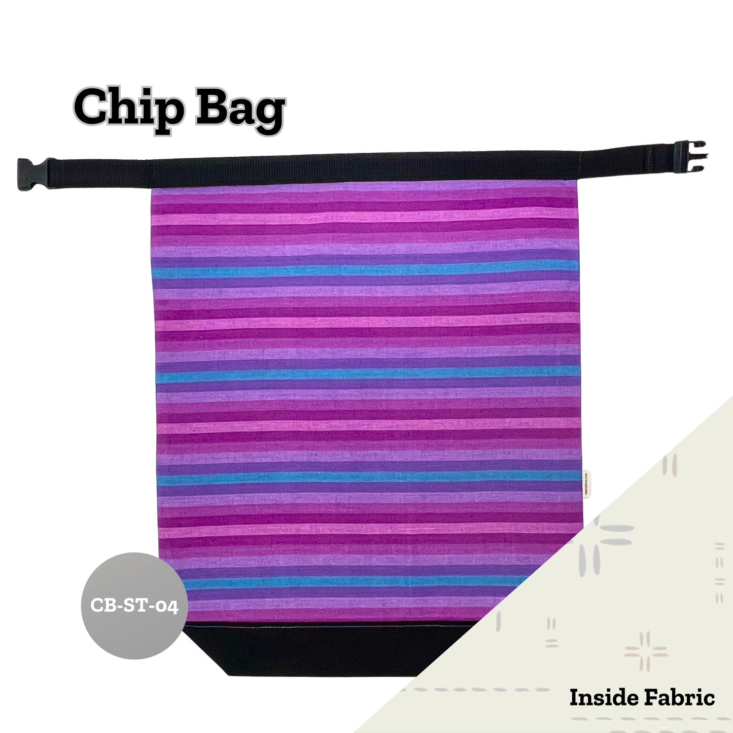 Chip Bag Stripes  (+ Inside Pockets)