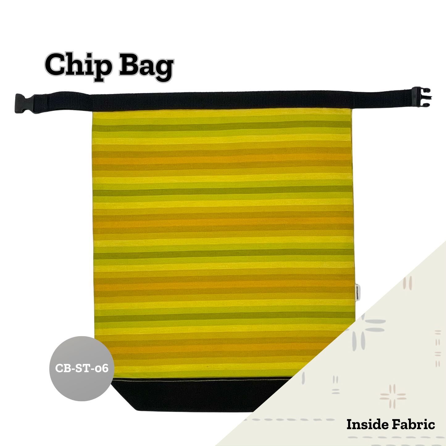 Chip Bag Stripes  (+ Inside Pockets)