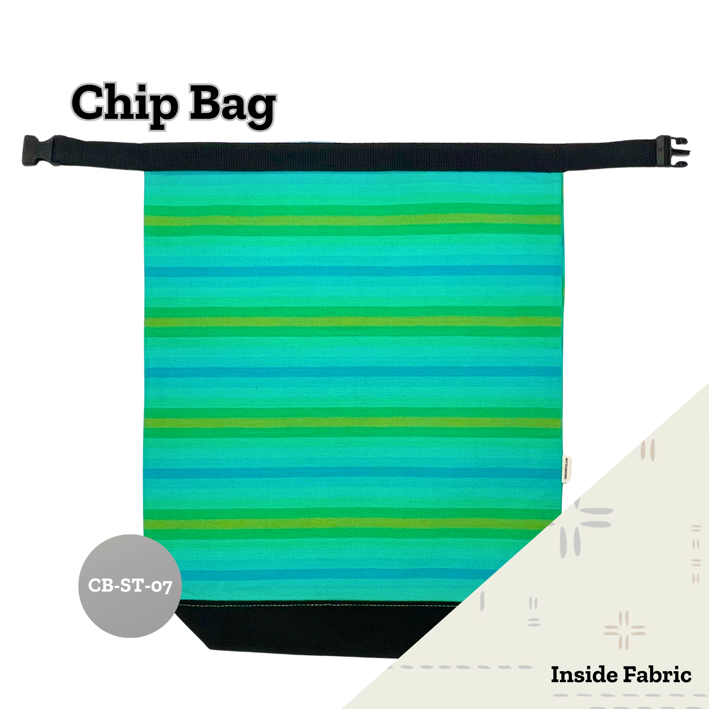 Chip Bag Stripes  (+ Inside Pockets)