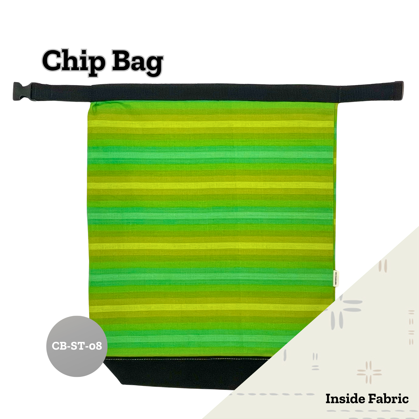 Chip Bag Stripes  (+ Inside Pockets)