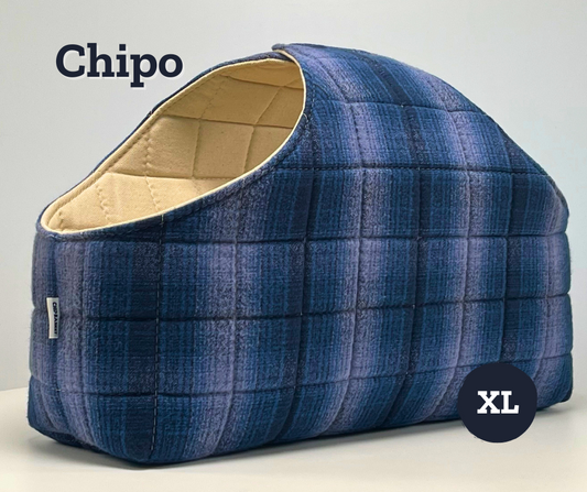 Chip Basket - Plaid: Shades of Blue