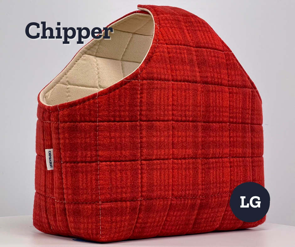 Chip Basket - Lipstick Red