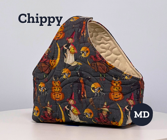 Chip Basket - Witch & Kitty